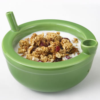 FASHIONCRAFT CERAMIC GREEN CEREAL BOWL #82380