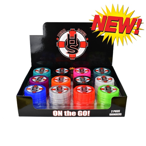 [HERB-10018] HERBSAVER GRINDER 2 PARTS BOX OF 24