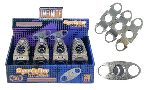 [INFI-14126] INFINITE METAL CIGAR CUTTER BOX OF 20 #XJD-16