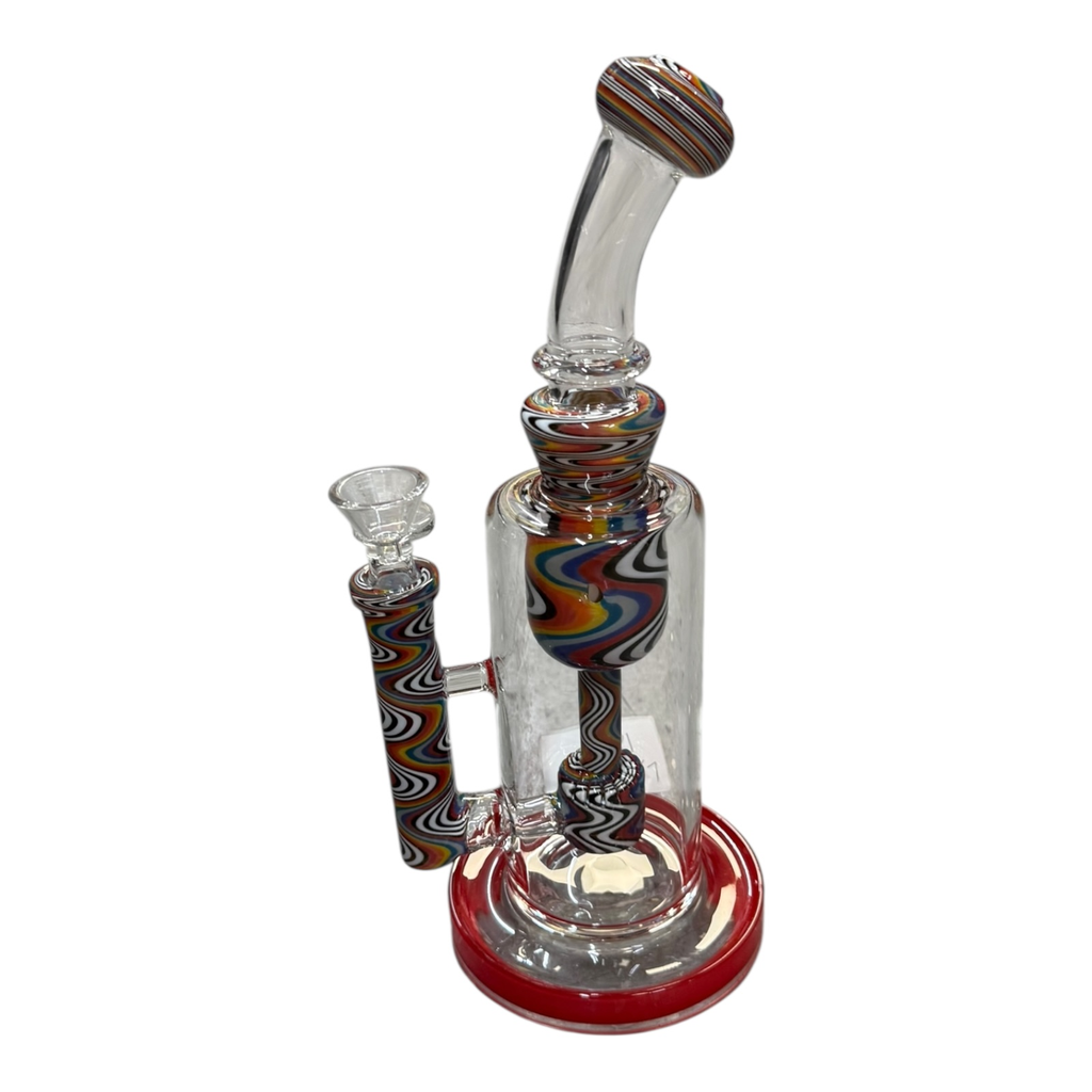 PSYCHEDELIC FLOW WATER PIPE #LX-12 ASSORTED COLORS