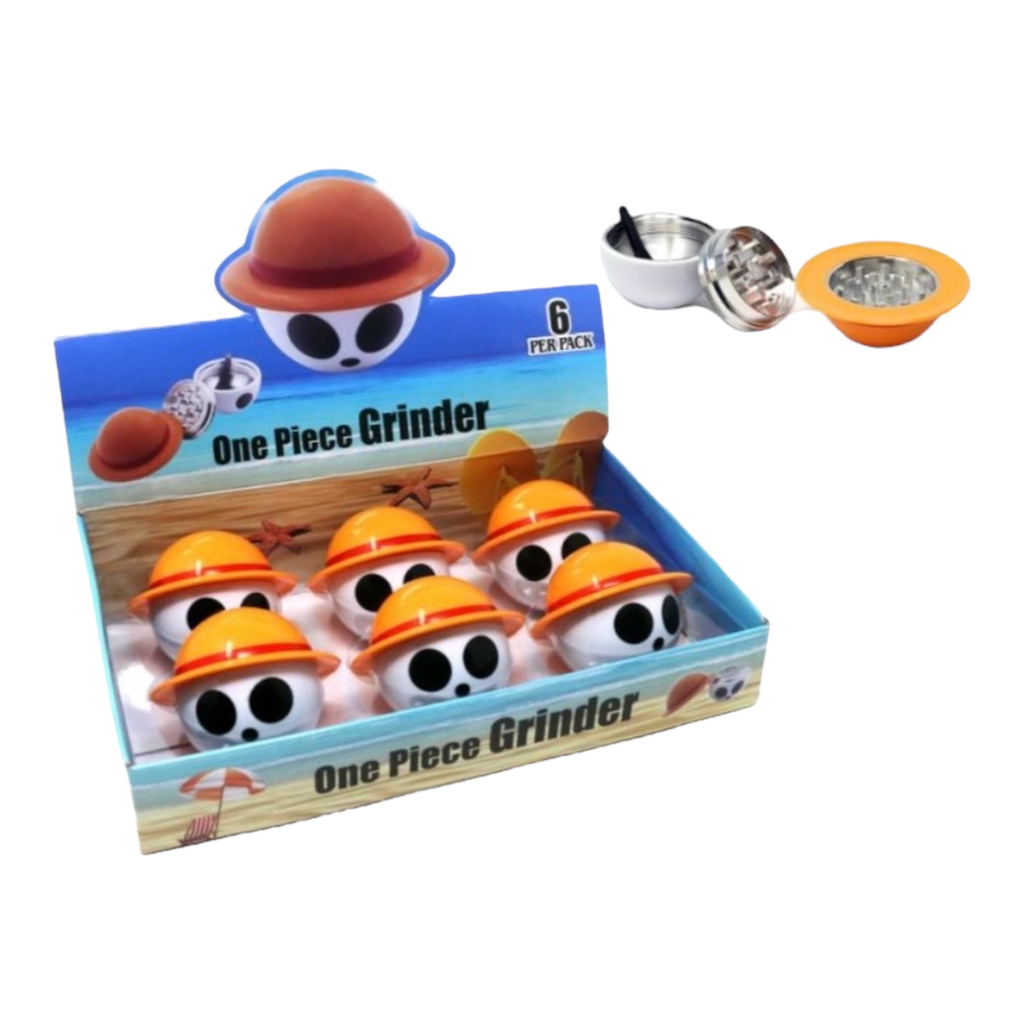 TOBACCO GRINDER ONE PIECE DESIGN 3 PARTS #SW-2280 BOX OF 6