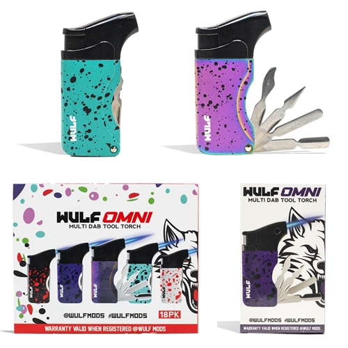 WULF OMNI MULTI DAB TOOL TORCH LIGHTER BOX OF 9
