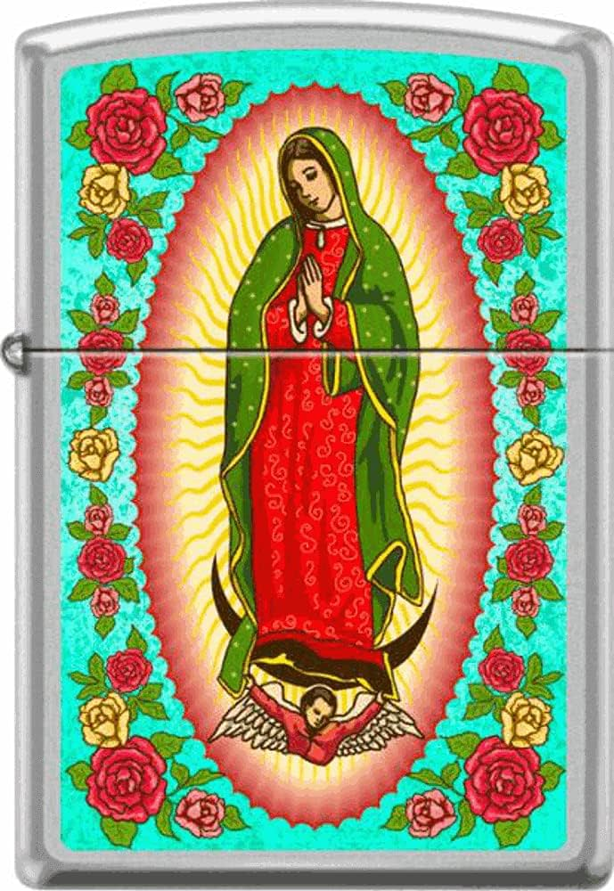 ZIPPO LIGHTER GUADALUPE MADONNA DESIGN