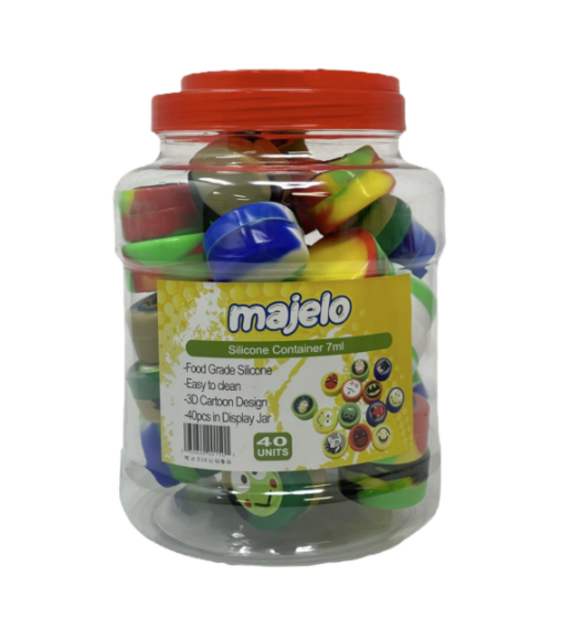 MAJELO SILICONE CONTAINER 7ML #MJ001501 40CT JAR