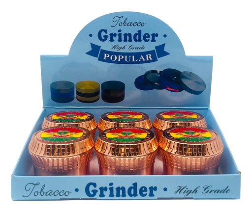 [TOBA-08001] TOBACCO GRINDER 4 PARTS #MD133DY-6MY BOX OF 6
