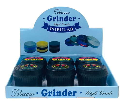 [TOBA-08005] TOBACCO GRINDER 4 PARTS #MD133DY-01MY BOX OF 6
