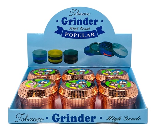 [TOBA-08009] TOBACCO GRINDER 4 PARTS #MD133DY-2KT BOX OF 6