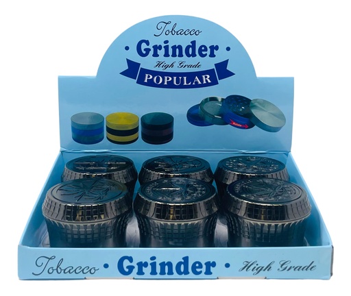 [TOBA-08017] TOBACCO GRINDER 4 PARTS #MD133MY BOX OF 6