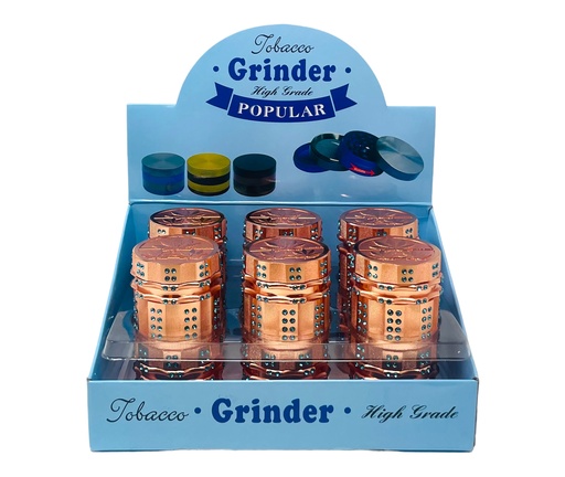 [TOBA-08035] TOBACCO GRINDER 4 PARTS #MD150Z-1MY-RG BOX OF 12