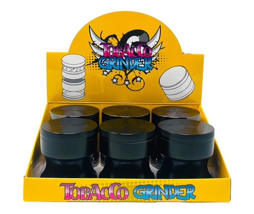 [TOBA-08065] TOBACCO GRINDER 4 PARTS #MD141 BOX OF 6