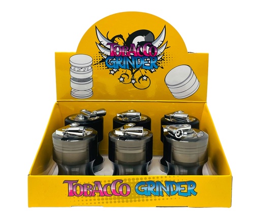 [TOBA-08069] TOBACCO GRINDER 4 PARTS #MD142SY BOX OF 6