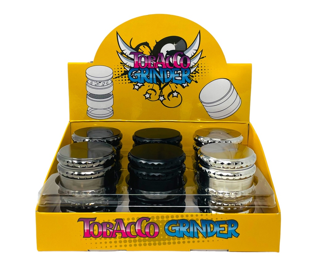 TOBACCO GRINDER 4 PARTS #MD139 BOX OF 12