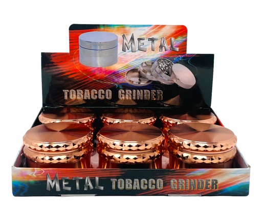 [TOBA-08119] TOBACCO GRINDER 4 PARTS #MD138RG BOX OF 6