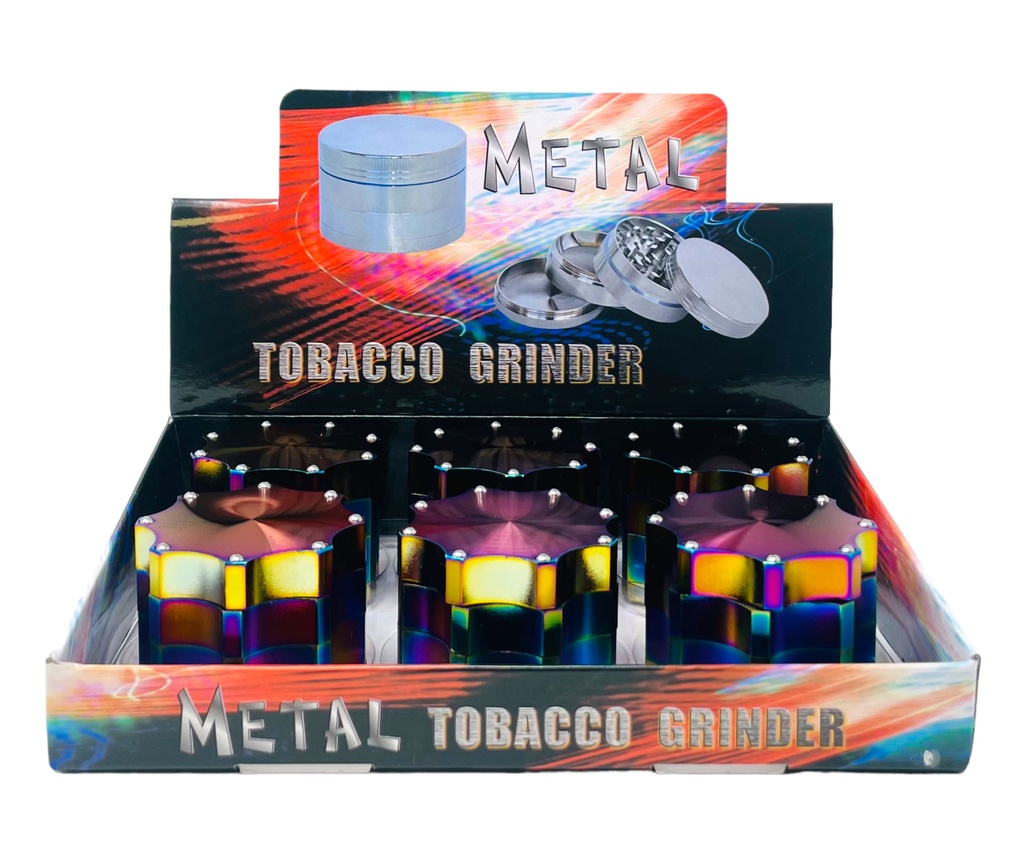 TOBACCO GRINDER 4 PARTS #MD128XC BOX OF 6