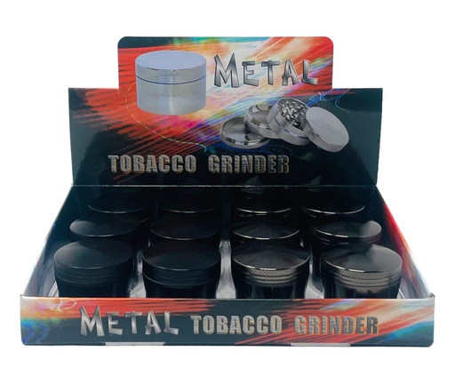 [TOBA-08137] TOBACCO GRINDER 4 PARTS #MD109 BOX OF 12