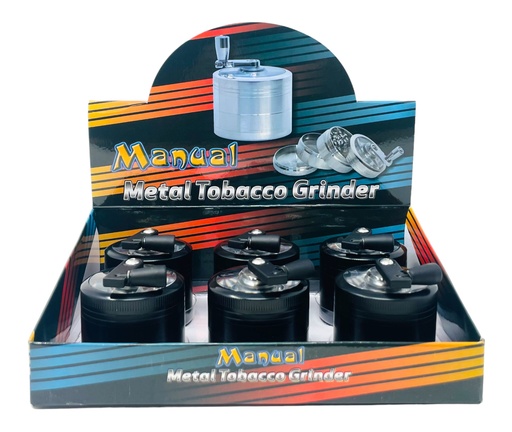 [TOBA-08151] TOBACCO GRINDER 4 PARTS #MD058SY-4H BOX OF 6
