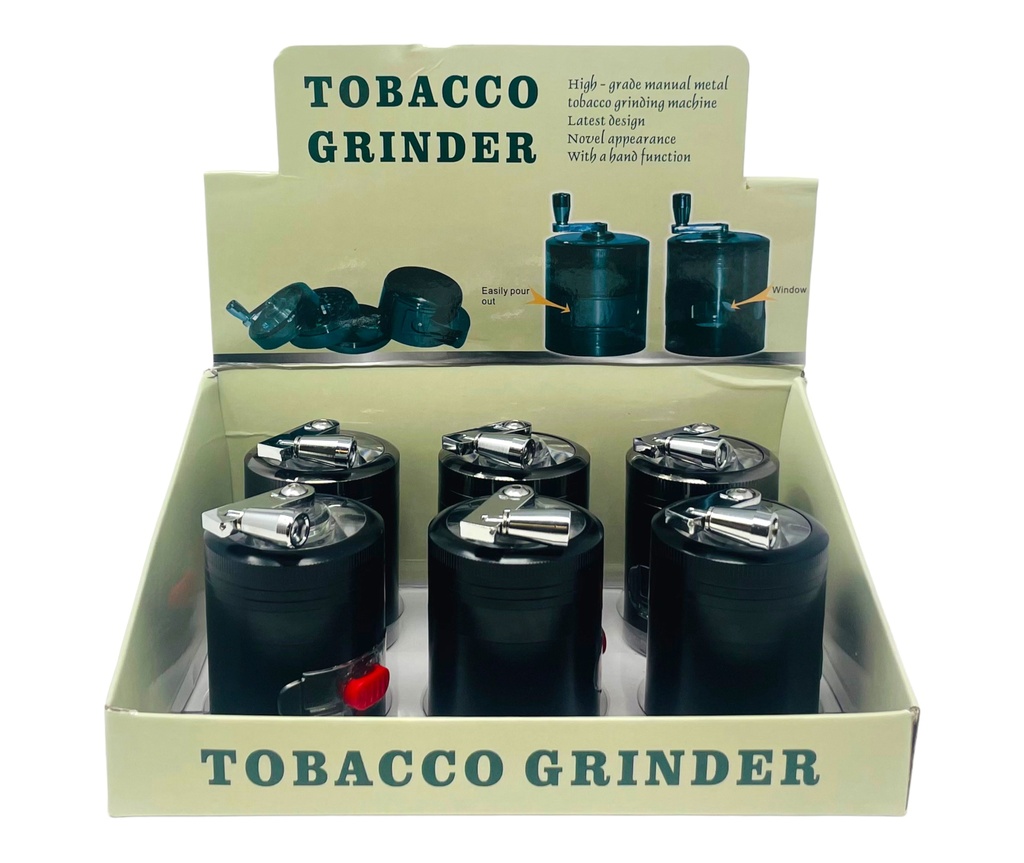 TOBACCO GRINDER 4 PARTS #MD146SY BOX OF 6