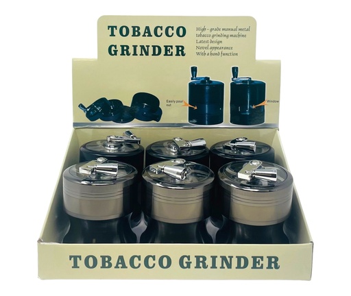 [TOBA-08167] TOBACCO GRINDER 4 PARTS #MD141SY BOX OF 6