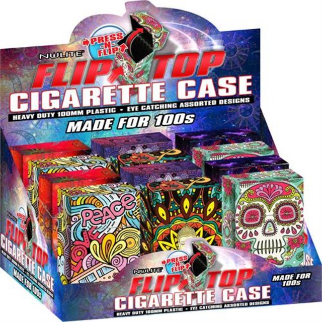 NULITE FLIP TOP CIGARETTE CASE FOR 100S TA-CC-216 BOX OF 12
