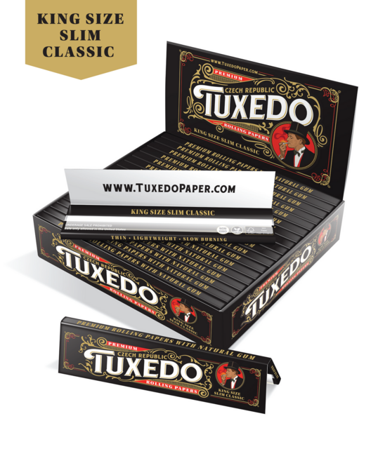 TUXEDO CLASSIC KING SIZE SLIM ROLLING PAPERS BOX OF 50