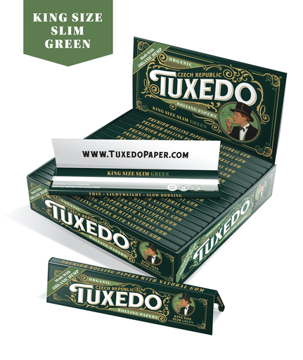 [TUXE-12064] TUXEDO ORGANIC KING SIZE SLIM ROLLING PAPERS BOX OF 50