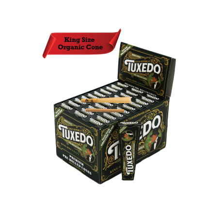 TUXEDO ORGANIC KING SIZE CONES 3CT BOX OF 30