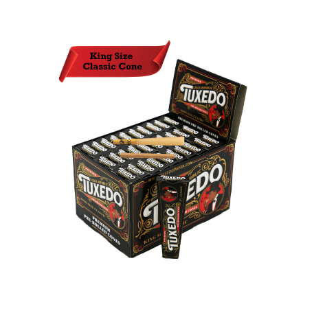 TUXEDO CLASSIC KING SIZE CONES 3CT BOX OF 30
