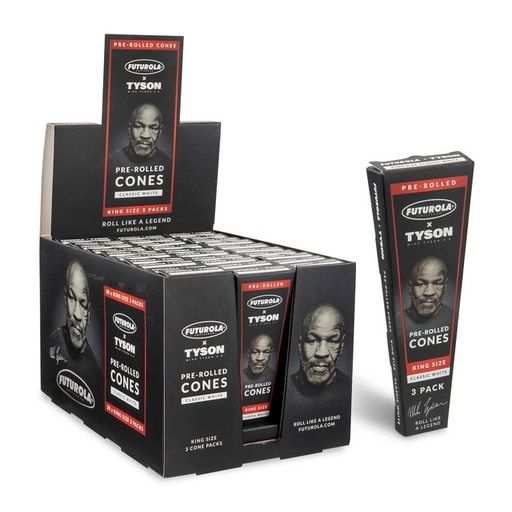 [TYSO-14821] TYSON RANCH X FUTUROLA KING SIZE PRE-ROLLED CONES 3CT BOX OF 30