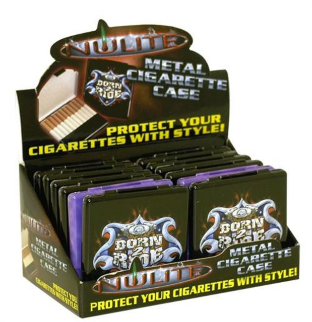 NULITE METAL CIGARETTE CASE #TA-CC-180 BOX OF 12