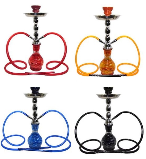 [ZEBR-05253] ZEBRA C2 2-HOSE HOOKAH WITH TRAVELING CASE ASSORTED COLORS