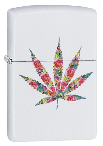 ZIPPO LIGHTER FLORAL WEED DESIGN 29730