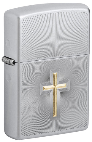 ZIPPO LIGHTER CROSS DESIGN 48581