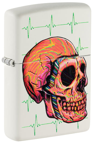 ZIPPO LIGHTER CYBER SKULL DESIGN 48659