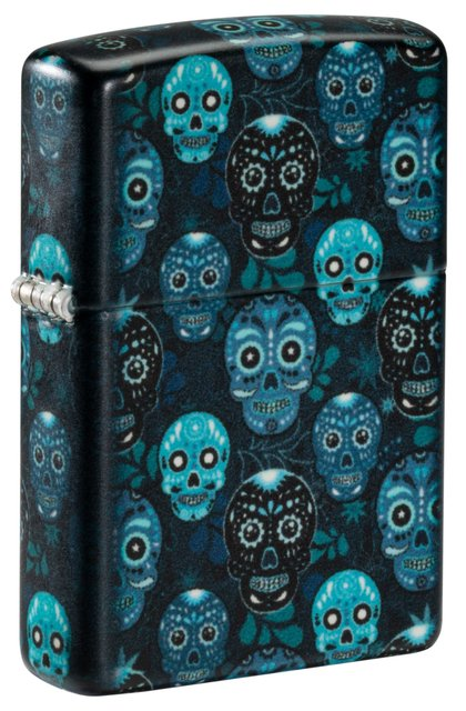 ZIPPO LIGHTER SUGAR SKULL DESIGN 46017