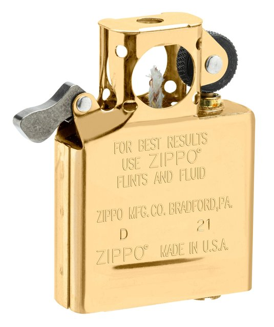 ZIPPO LIGHTER PIPE INSERT GOLD PLATE BOX 65845