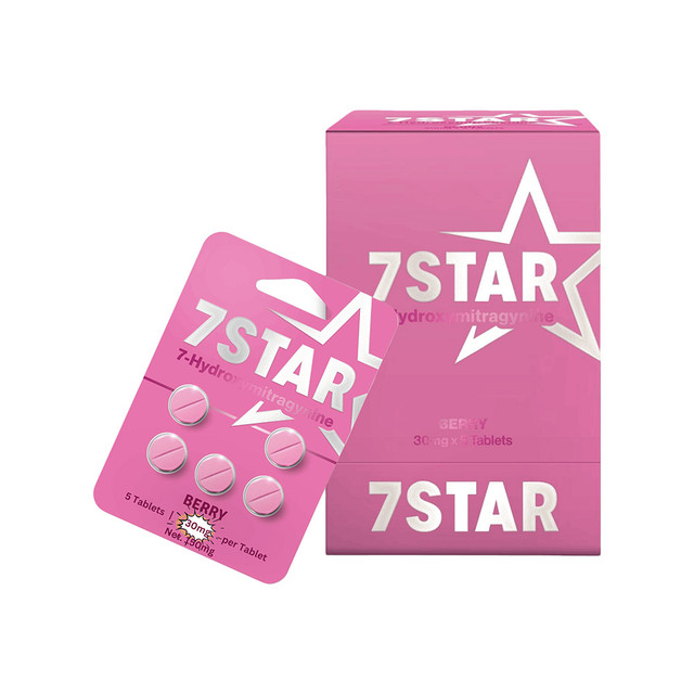7 STAR 30MG 7-HYDROXY SUPPLEMENT TABLETS 5CT