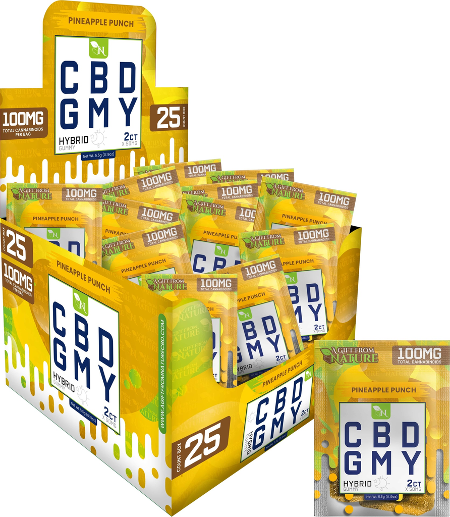 AGFN 100MG CBD GMY GUMMIES 2CT BOX OF 25