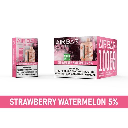 [AIR -21245] AIR BAR AB10000 5% DISPOSABLE BOX OF 10 (STRAWBERRY WATERMELON)