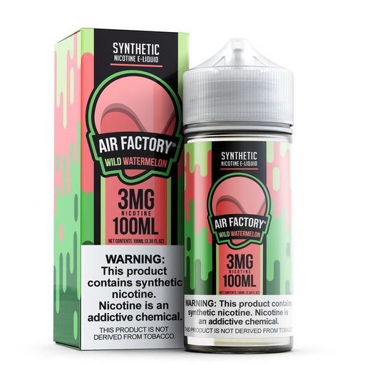 [ITM101121021608] AIR FACTORY SYNTHETIC NICOTINE 100ML (WILD WATERMELON, 3MG)