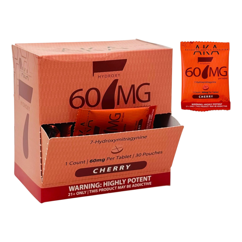 AKA 60MG 7-HYDROXY TABLETS POUCH 1CT BOX OF 30