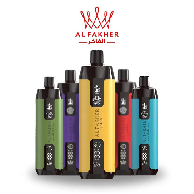 AL FAKHER CROWN BAR SOUND *TOUCH ACTIVATED* 5% DISPOSABLE 12000 PUFFS BOX OF 5