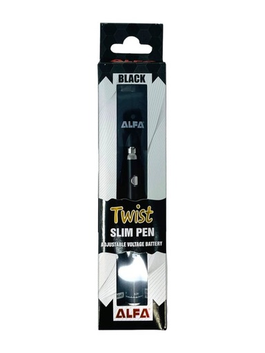 [ALFA-15481] ALFA TWIST SLIM PEN 400MAH (BLACK)