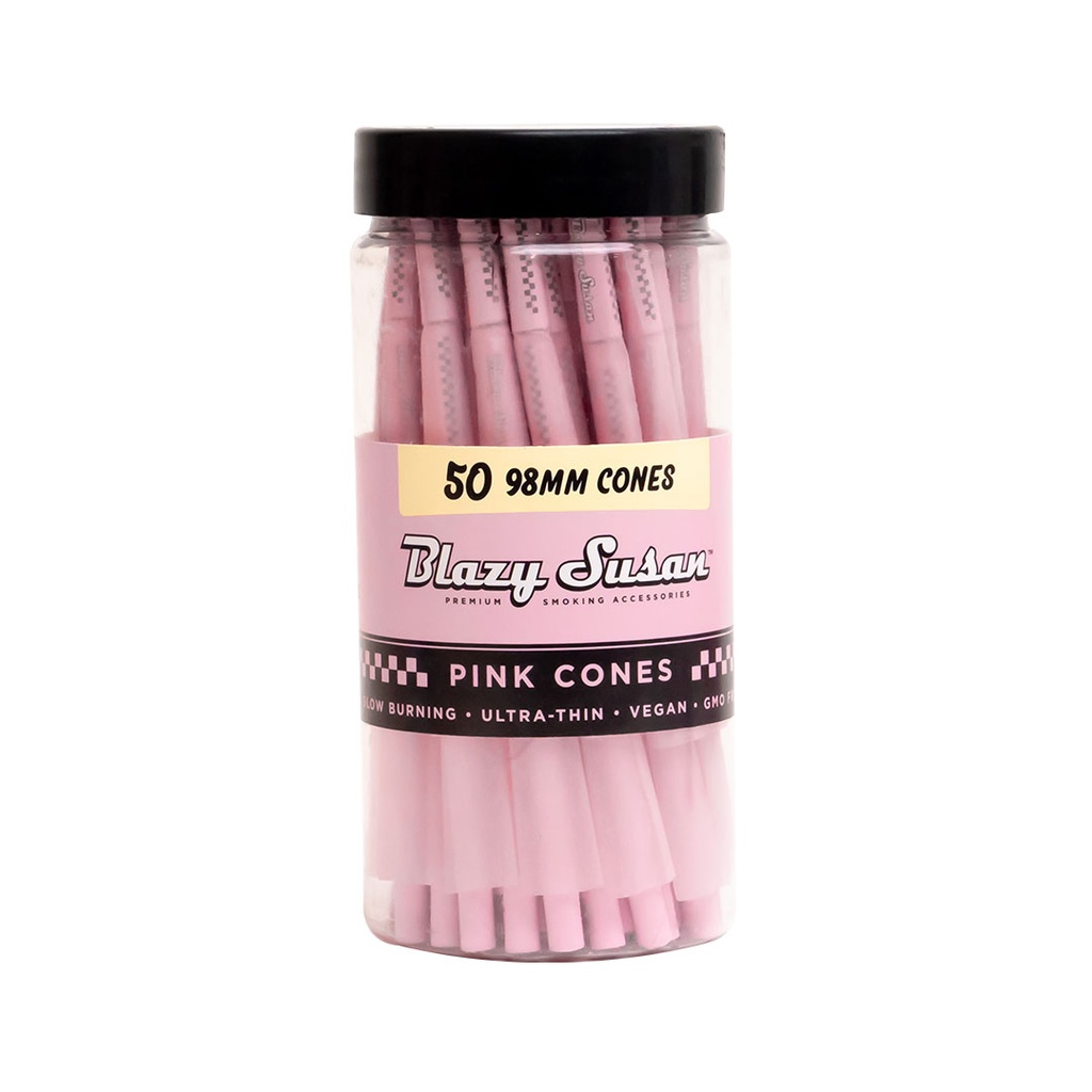 BLAZY SUSAN PINK CONES 50CT JAR
