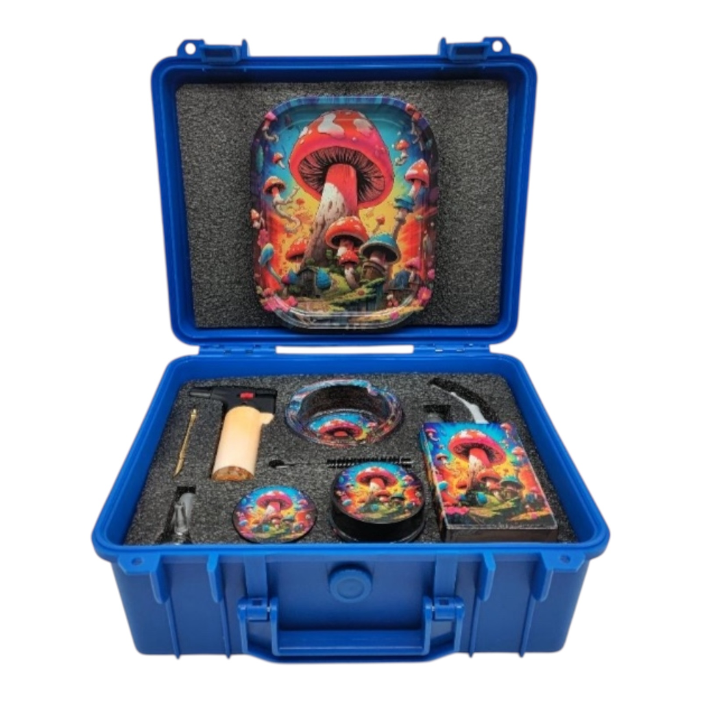 BRIEFCASE DELUXE SMOKING KIT SET 10PC