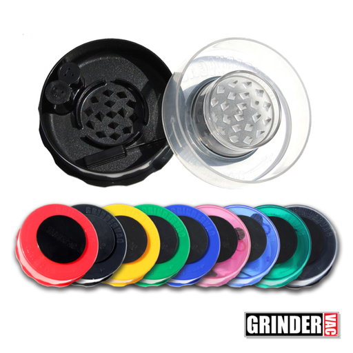 [CANN-10860] CANNAVAC GRINDER LOK AIR TIGHT CONTAINER 1.4OZ (FULL BLACK)