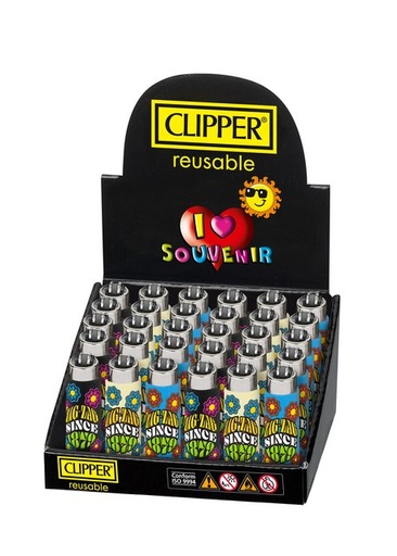 [CLIP-08573] CLIPPER CORK LIGHTER BOX OF 30 (ZIG-ZAG POP COVER)