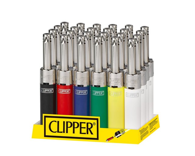 CLIPPER MINI TUBE LIGHTER BOX OF 24