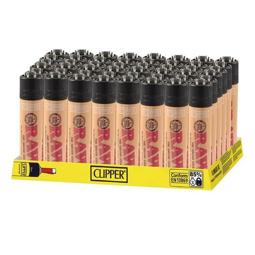 [INTREF04197] CLIPPER RAW LIGHTER BOX OF 48 (RAW)