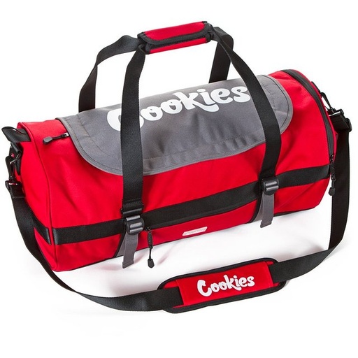 [ITM121121021662] COOKIES DUFFEL BAG PARKS UTILITY NYLON (RED)