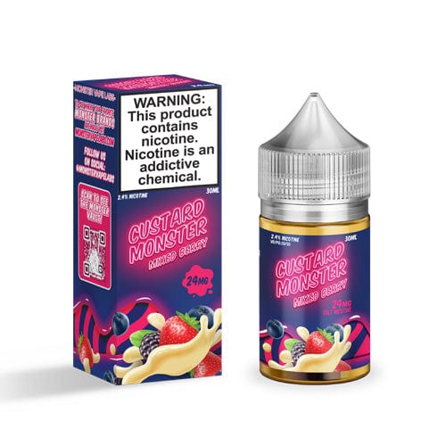 [CUST-06867] CUSTARD MONSTER SYNTHETIC SALT 30ML (MIXED BERRY, 24MG)